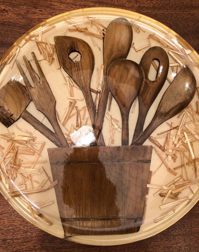 Sale Vintage 1970's Acrylic Lazy Susan Spinning Tray with Etsy