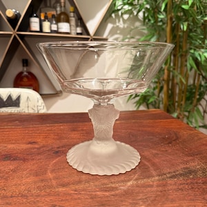 Antique c. 1877 Gillinder & Sons Glass Compote with Frosted Lion Heads Stem - Philadelphia - 19th Century Early American Pressed Glass EAPG