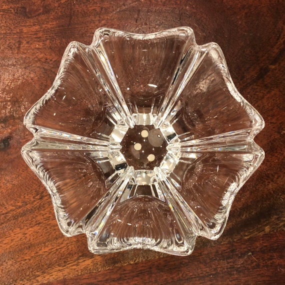 ヴィンテージ Orrefors Orion 5-5/8インチ クリスタルガラスボウル by