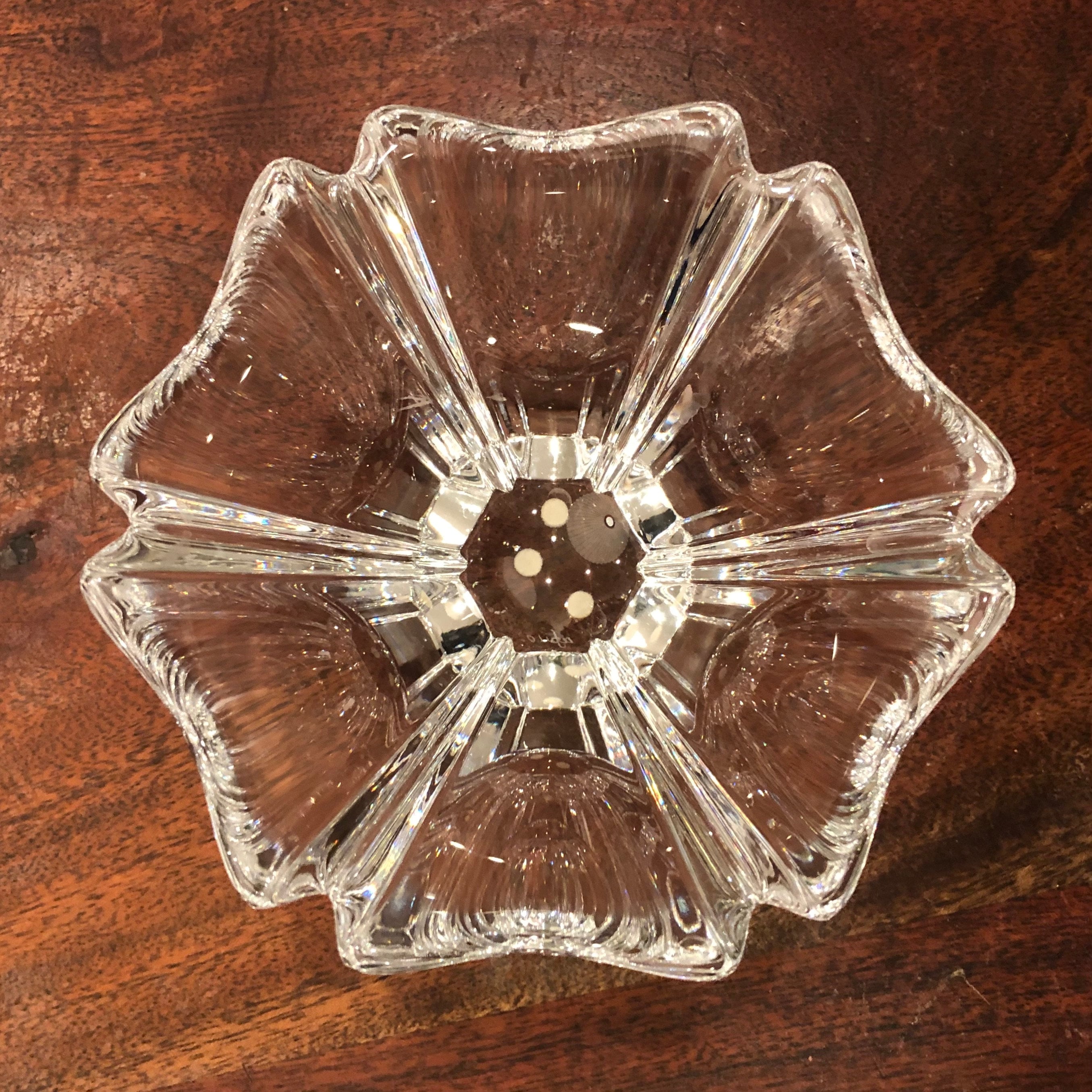 ヴィンテージ Orrefors Orion 5-5/8インチ クリスタルガラスボウル by