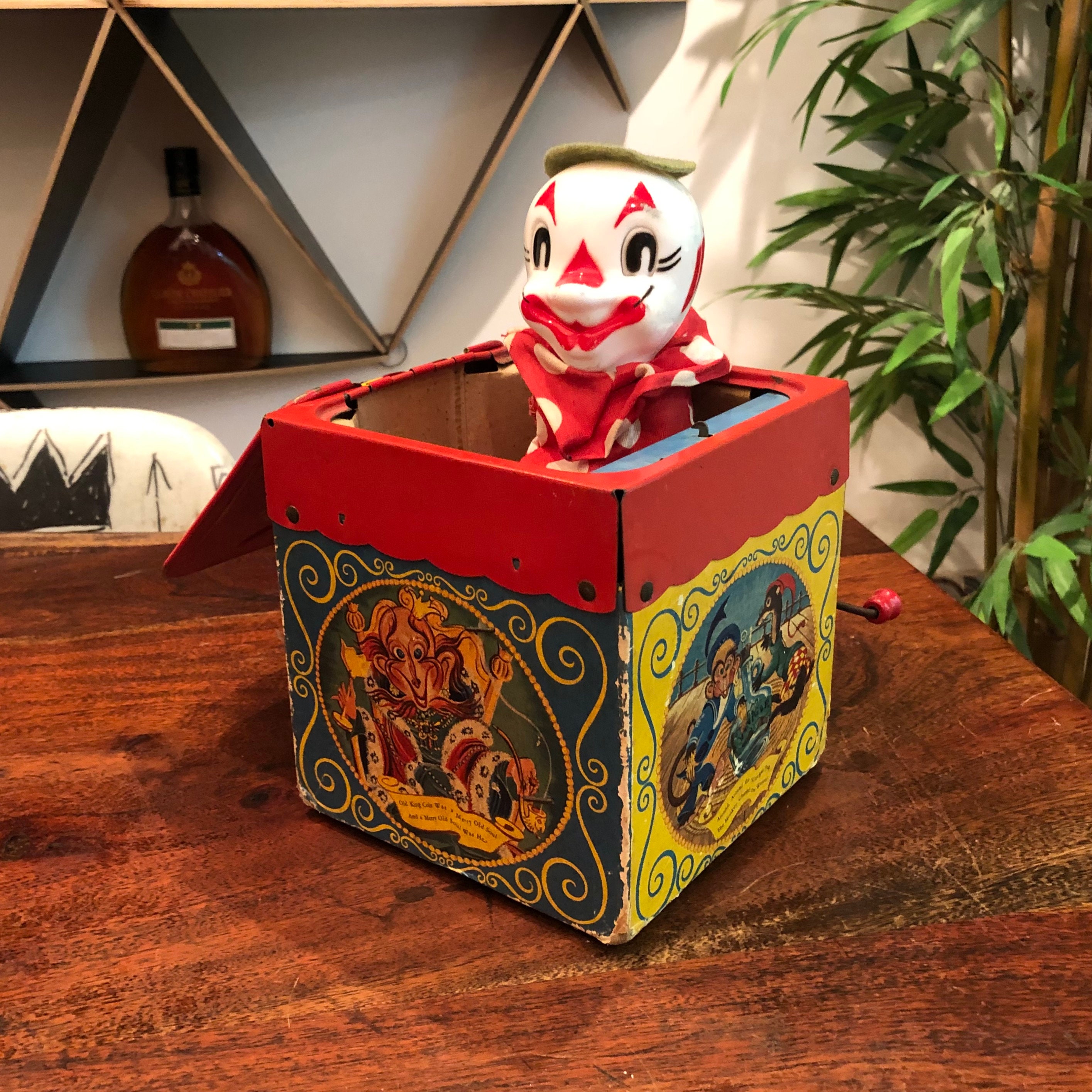 Vintage 1950's Jack in the Music Box Toy by Mattel - Does Not Work