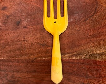 Vintage YO-HO Yellow Steel Garden Digging Fork - Gardening Tool