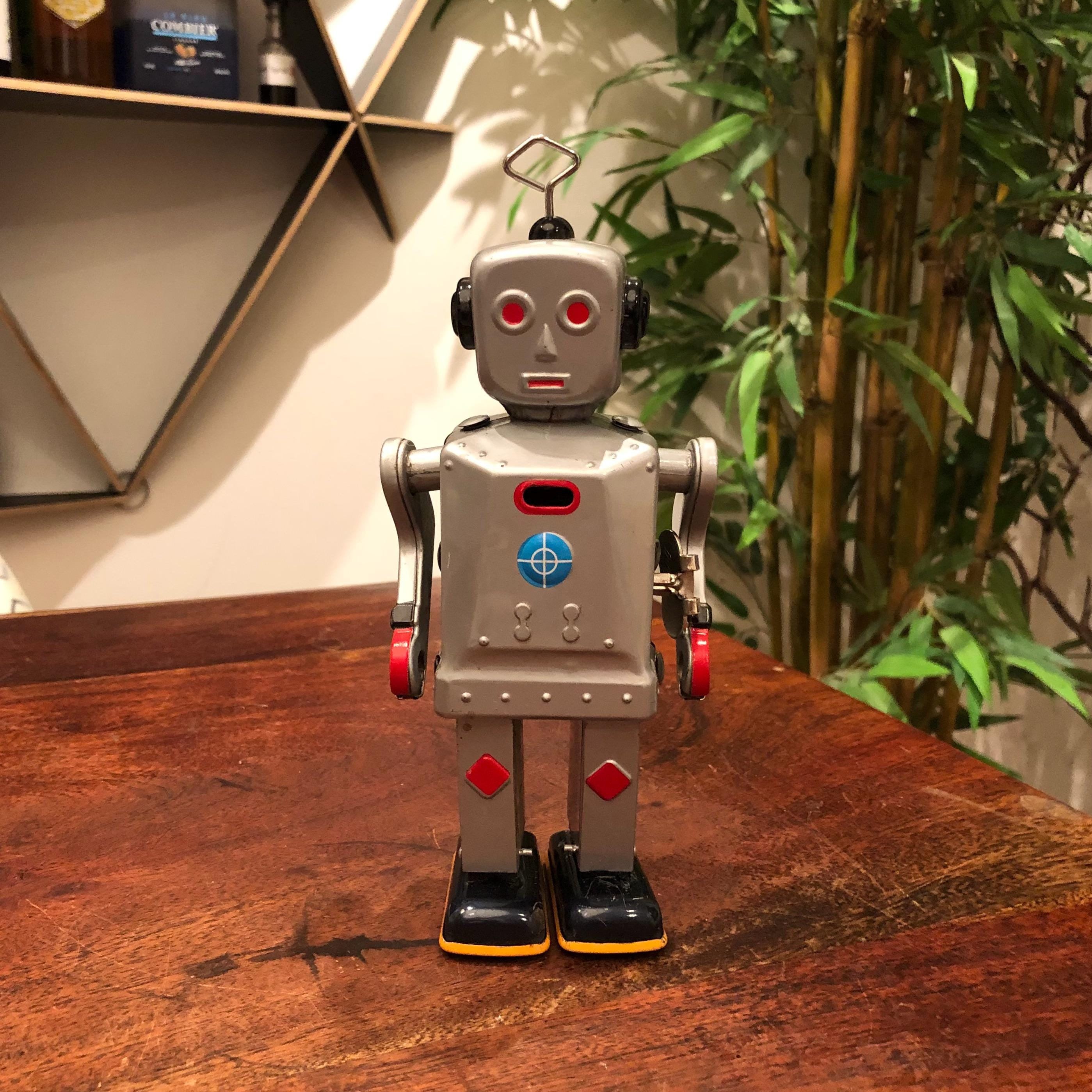 R-1 ロボット ブリキ 電動歩行 ロボットR-1 シルバービンテージ レトロ R-1 ロボット ブリキ 電動歩行 ロボットR-1 シルバービンテージ