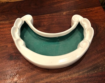 Halloween Witch Cauldron Plastic Made In USA Blow Mold Large Candy Bowl