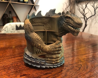Vintage 1998 Godzilla Plastic Car Window Cup Holder by Toho Co. Ltd.