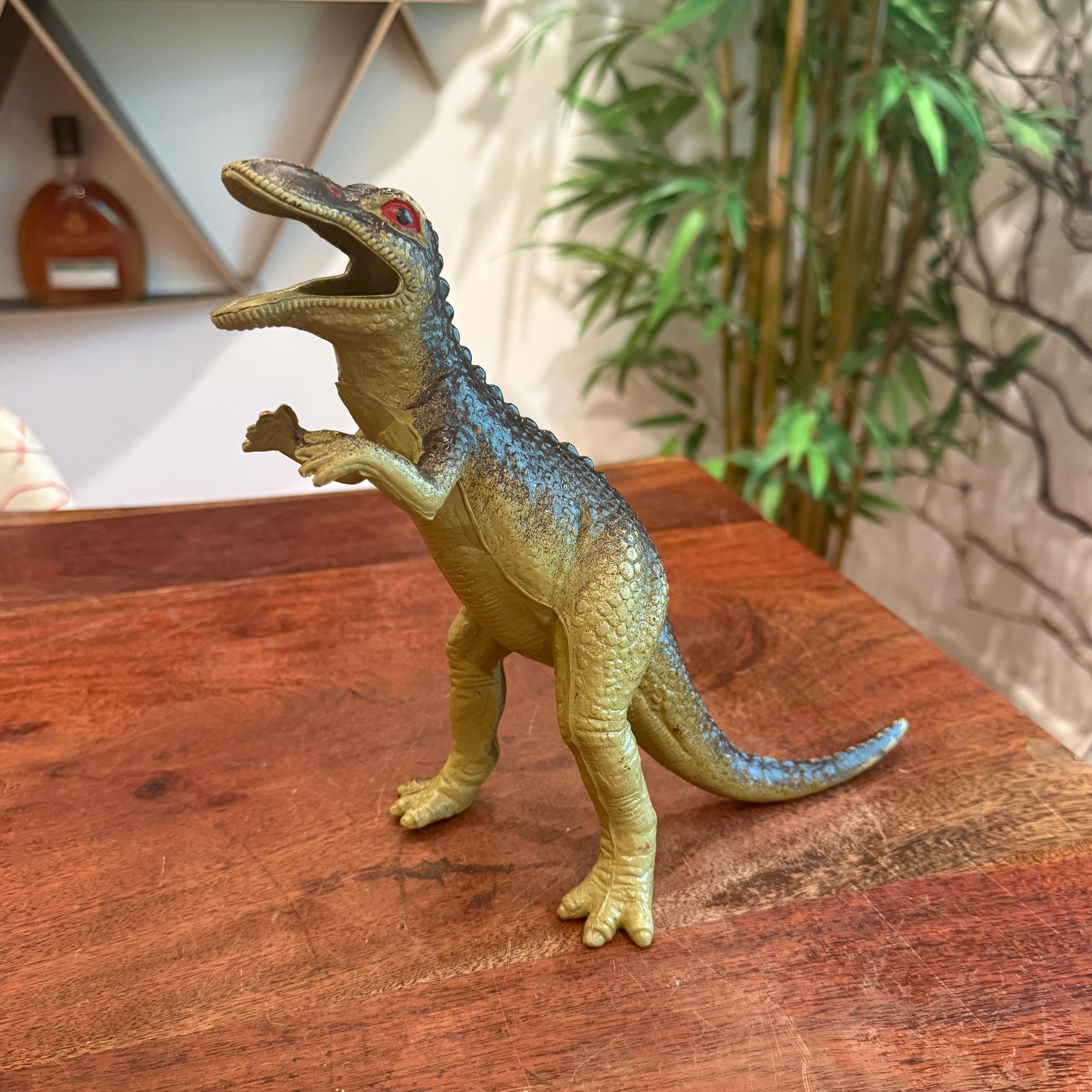 Vintage 1970's Hard Rubber Old School Tyrannosaurus Rex Dinosaur