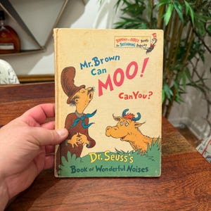 Jahrgang c. 1970 Herr Braun Kann Moo Kannst Du? Dr. Seuss's Buch der wunderbaren Geräusche Gebundenes Kinderbuch von Dr. Seuss -random House