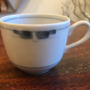 Vintage Royal Copenhagen Denmark Gemina Modernist Signed & Numbered 4 oz. Hand Painted Porcelain Teacup - 41/14637
