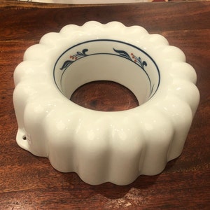 Vintage 1970&#39;s DANSK Designs Porcelain Ring Cake Mold by NR Neils Refsgaard - Danish Modern Decor - Danish Kitchen Decor - Cake Pan