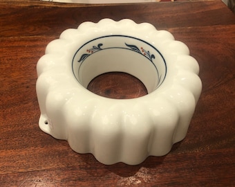 Vintage 1970's DANSK Designs Porcelain Ring Cake Mold by NR Neils Refsgaard - Danish Modern Decor - Danish Kitchen Decor - Cake Pan