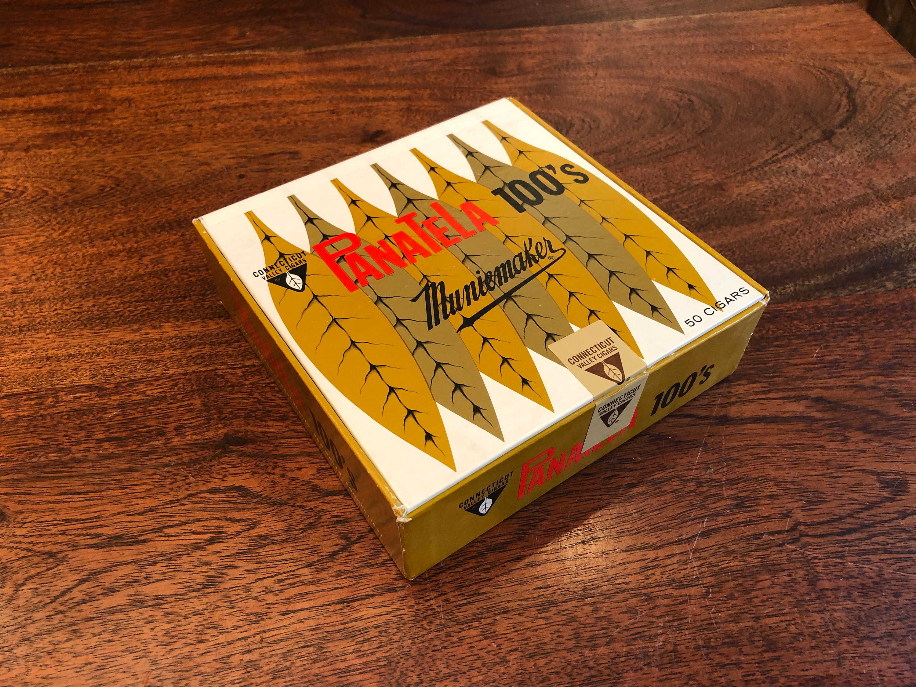 Vintage Panatela 100's Muniemaker Cardboard Cigar Box Connecticut Vally  Cigars Vintage Cigar Box Cigar Leaf Graphic Art - Etsy