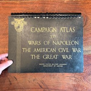 Atlas de campanha da quarta edição, c. 1980, das Guerras de Napoleão - A Guerra Civil Americana e o Livro de Mapas da Grande Guerra - Academia Militar dos EUA