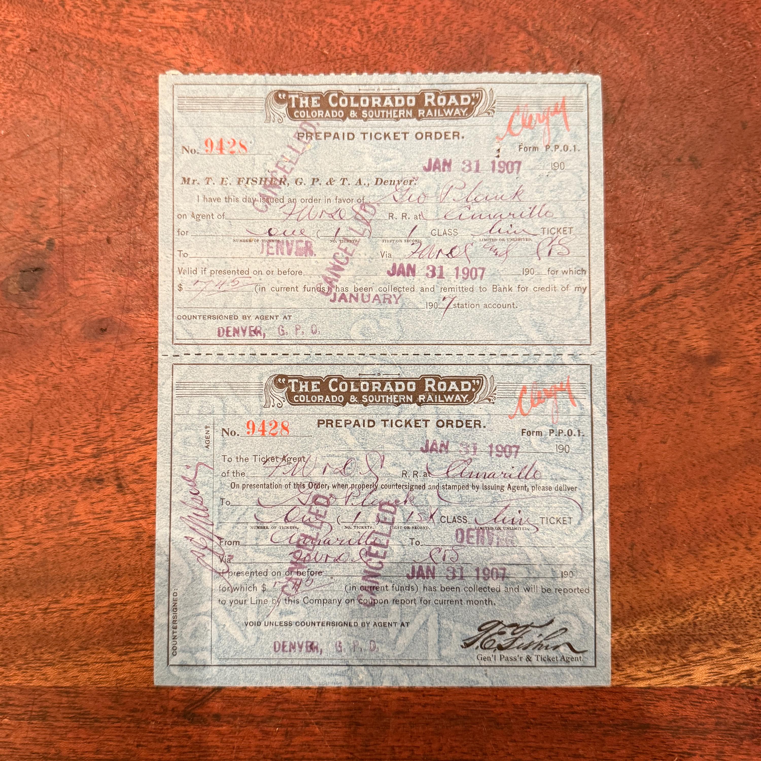 Old Railway Tickets - Etsy