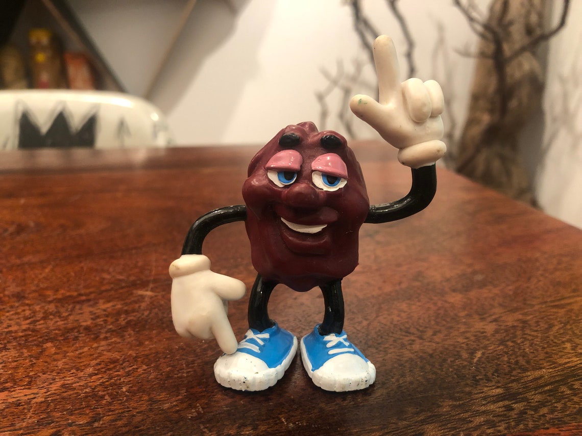 Vintage C. 1987 the Califorinia Raisins Hard Rubber California Raisin ...