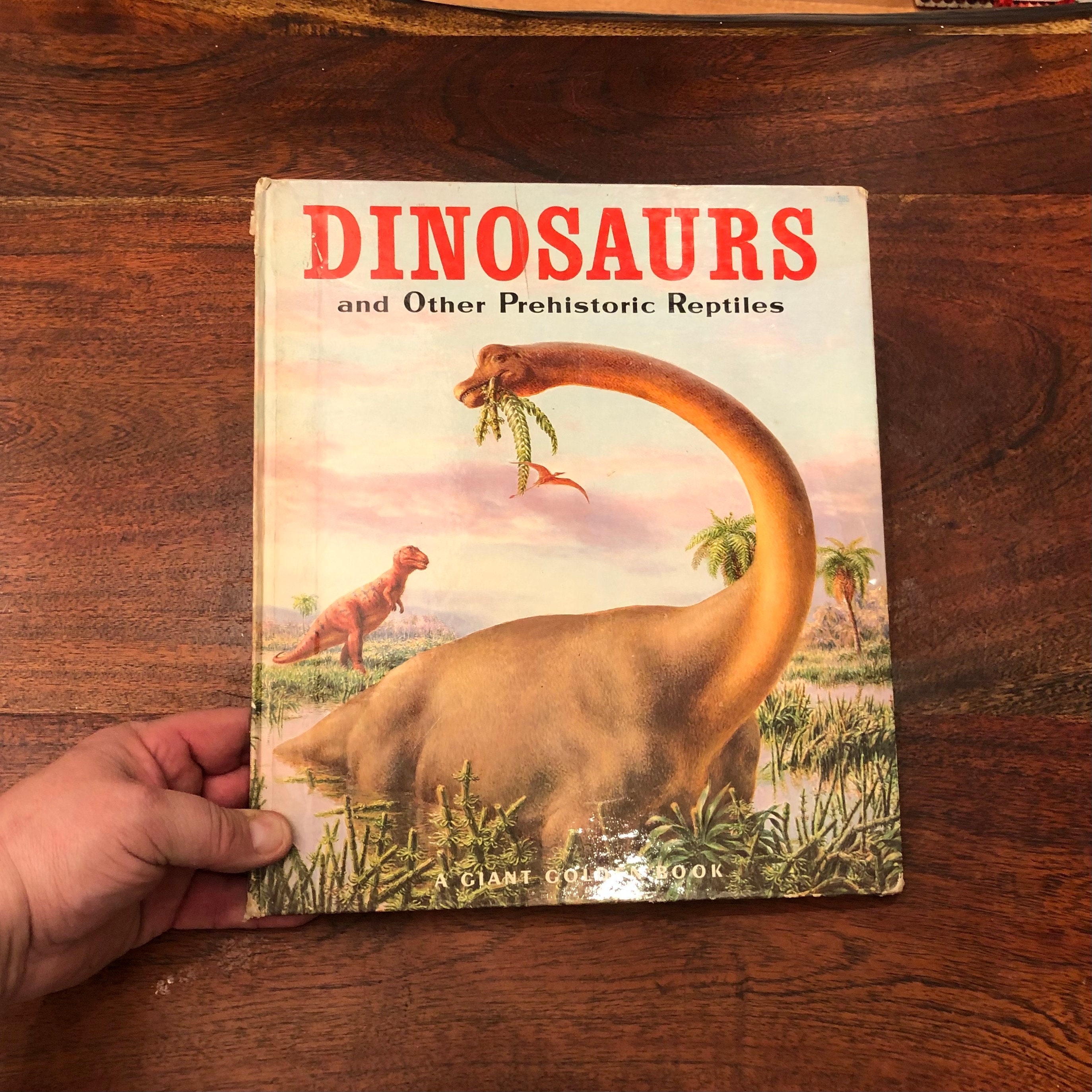 Mid Century C. 1960 the Giant Golden Book of Dinosaurs and Other