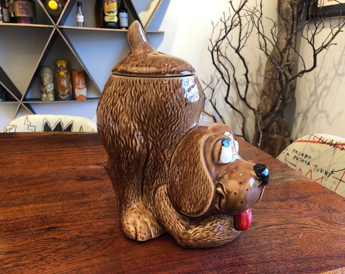 Vintage 1970's Mccoy Pottery Dog Cookie Jar 0272 Vintage Mccoy Cookie