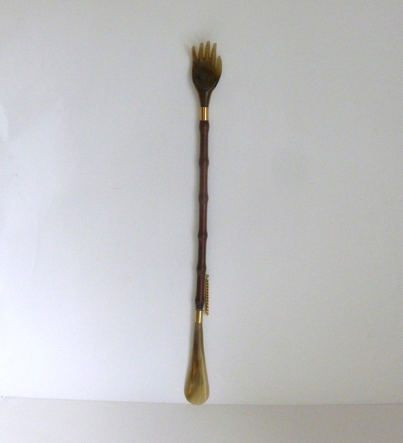 Vintage 1960's Italian Hand Back Scratcher & Shoe Horn Etsy