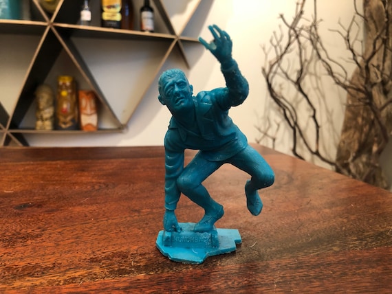 Vintage 1963 Louis Marx Blue Plastic Hunchback of Notre Dame