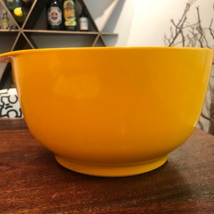 Vintage Rösti DENMARK Danish Modern Yellow 4L Mepal-Service Mixing Bowl - Danish Modern Mixing Bowl - Danish Modern Rosti Mixing Bowl