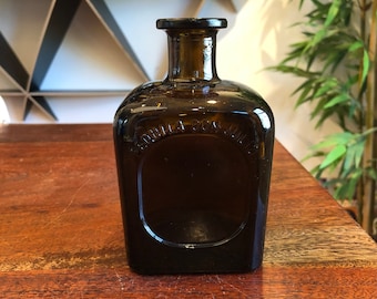 Vintage Don Julio Brown Dark Amber 12 oz. Tequila Flasche - Sammlerglas - Upcycled Kleine Vase