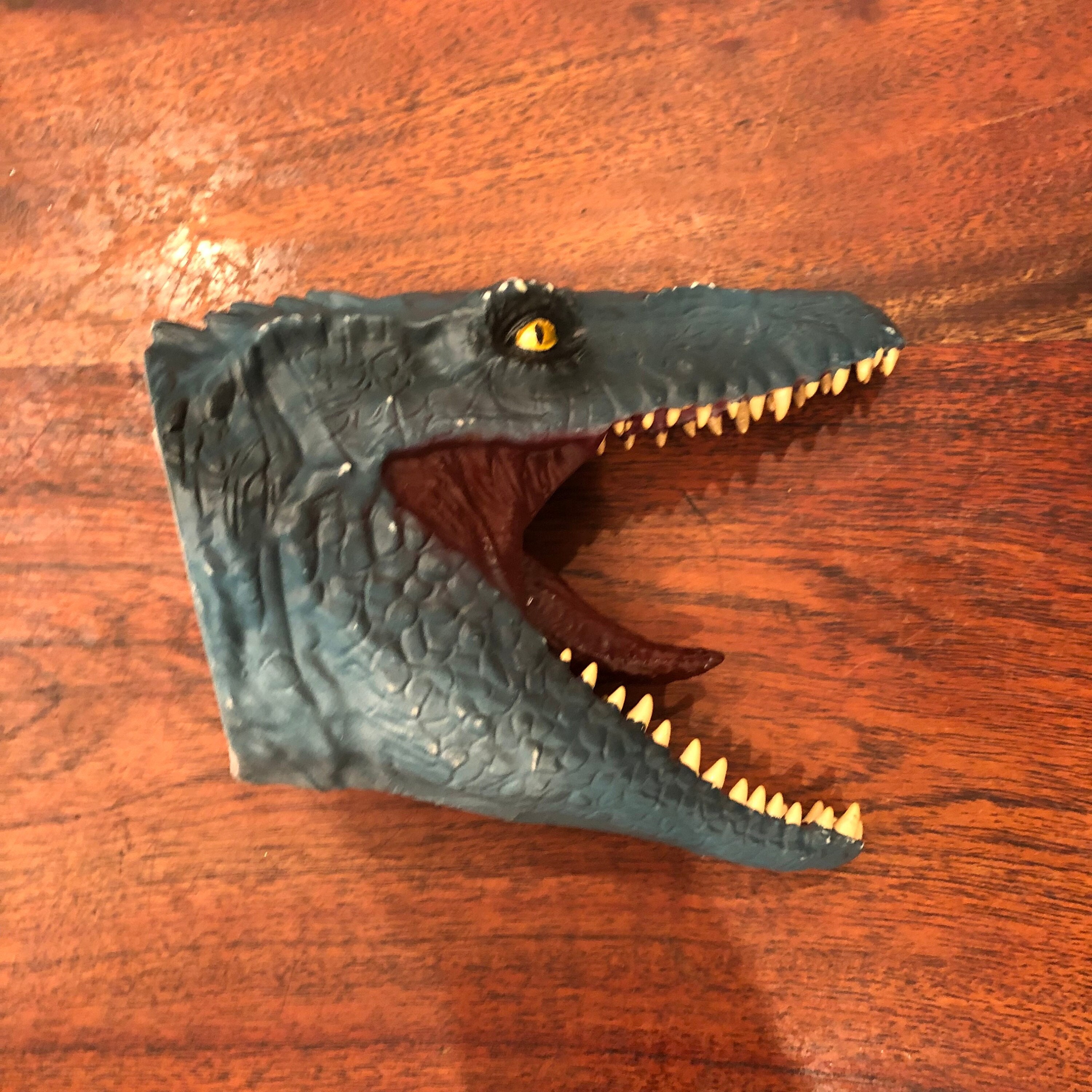Vintage Chinese Realistic Mosasaurus Sea Animal Children's Rubber