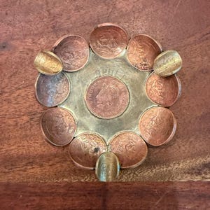 灰皿 メキシコ 土産 Mexico coin ashtray レトロ 灰皿 メキシコ コイン