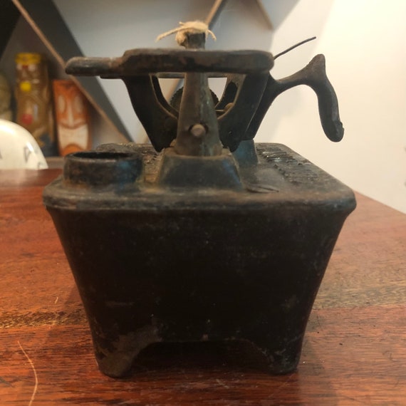 Antique Game Junior Portable Iron Heater Kerosene Stove Part 