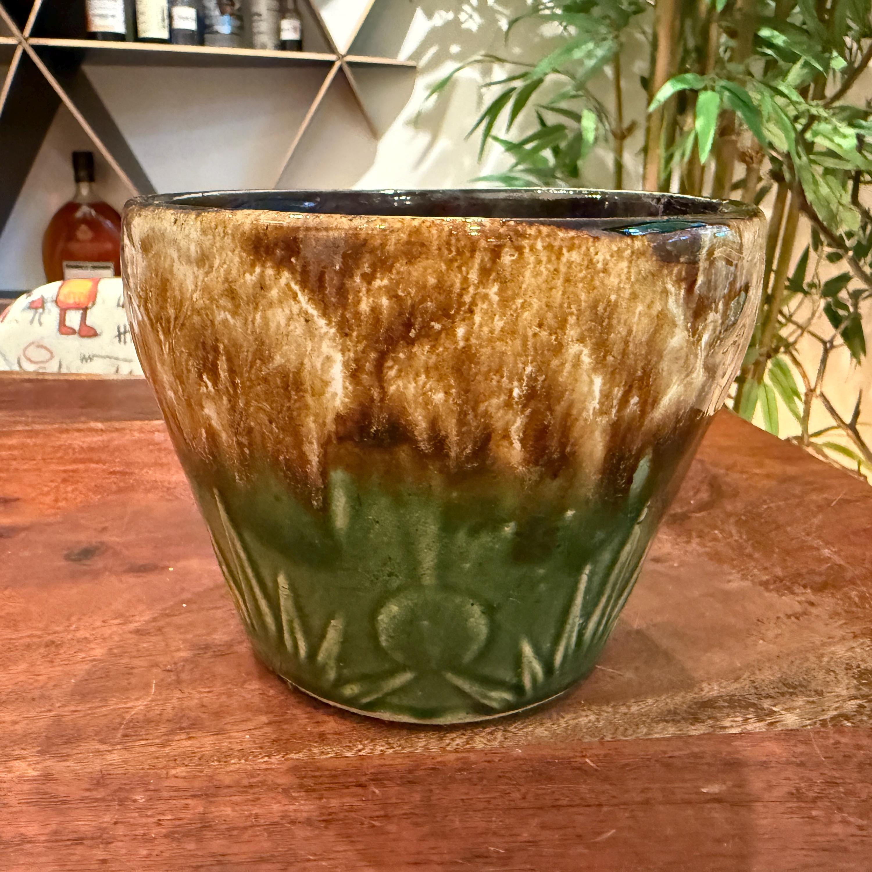 Robinson Green and Brown Pottery - Etsy