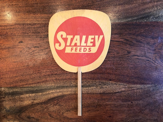 Mid Century 1950's STANLEY FEEDS Advertising Hand… - image 1