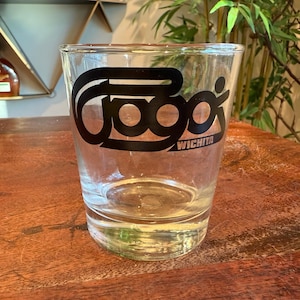 Vintage 1970s POGO's Dance Club 12 oz. Cocktail / Whiskey / Rocks / Highball Souvenir Drinking Glass from Wichita Kansas Retro 70s Barware