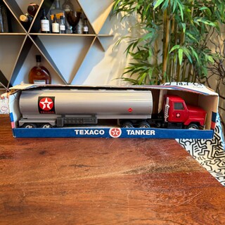 Camion Giocattolo Texaco Rosso In Ghisa – Rhyne & Sons, Stile Vintage Anni '50 Riproduzione
