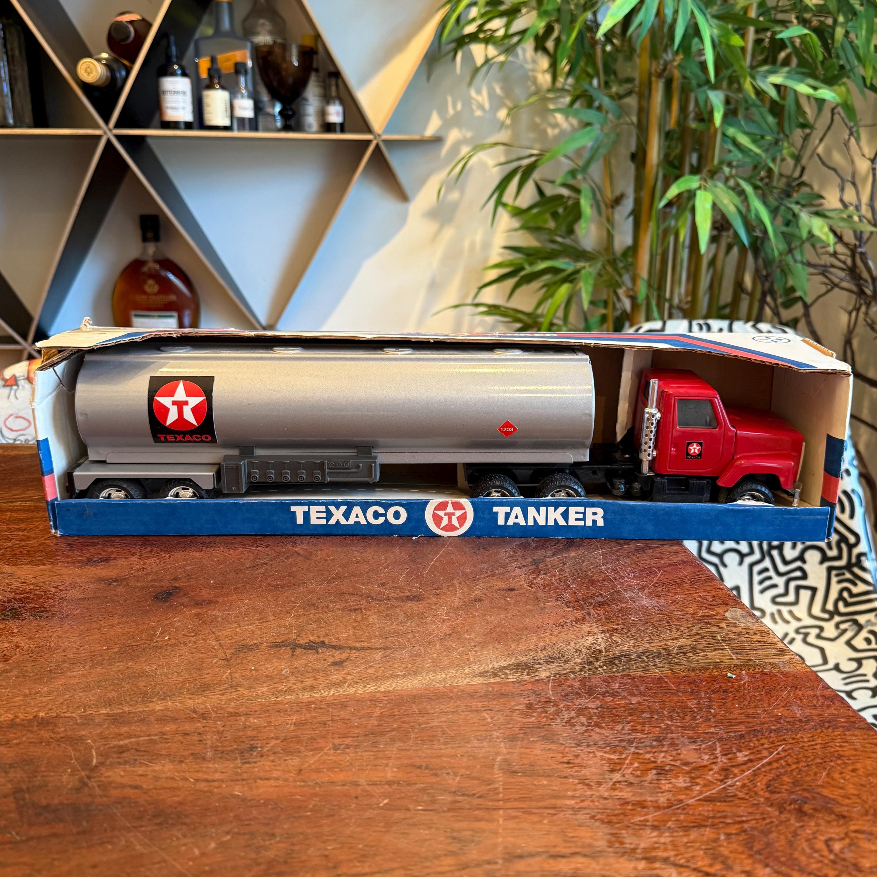 Camion Giocattolo Texaco Rosso In Ghisa – Rhyne & Sons, Stile Vintage Anni '50 Riproduzione