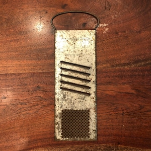 Antique Bluffton Slaw Cutter / Cheese Grater / Food Slicer - Vintage Kitchen Utensil - Antique Farmhouse Kitchen Decor - Bluffton Ohio