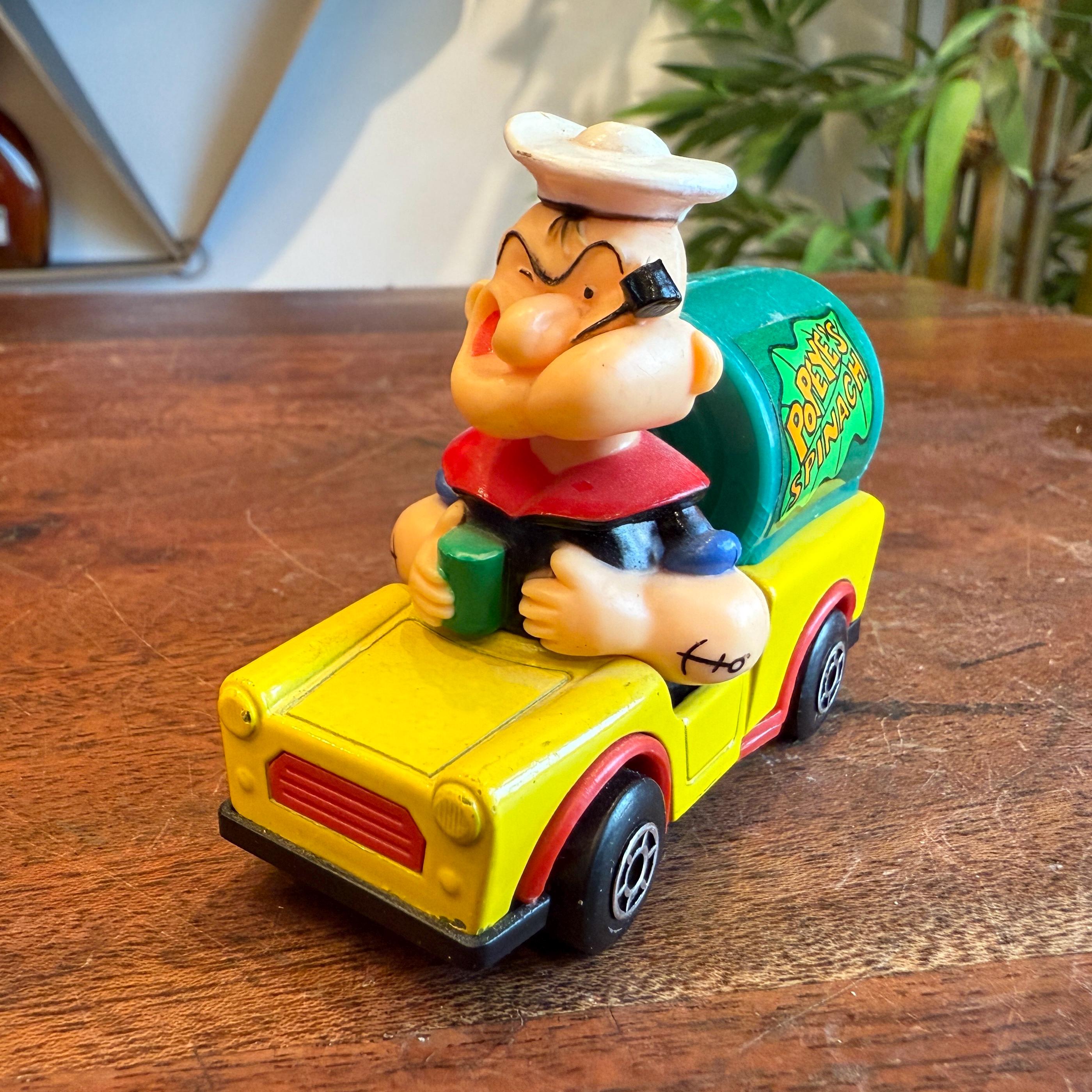 レア マッチボックス ポパイダイキャストカー ポパイ、オリーブ、ブルート ミニカ Matchbox Popeye “Olive” Die Cast Mini Car オリーブ