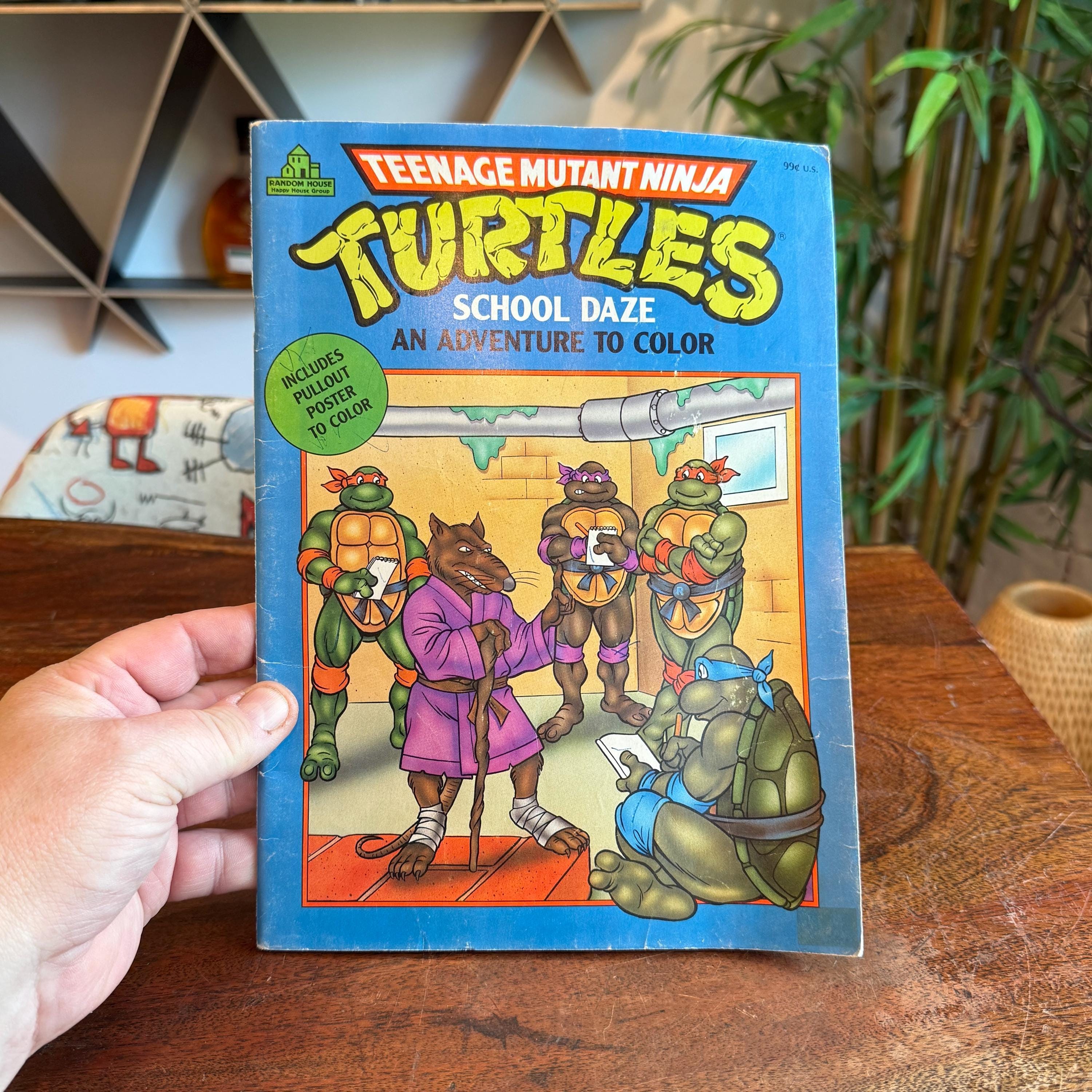 1990 TOURNAMENT BOOK JBTA NBC 雑誌　希少廃盤 Vintage C. 1990 Teenage Mutant Ninja Turtles School Daze