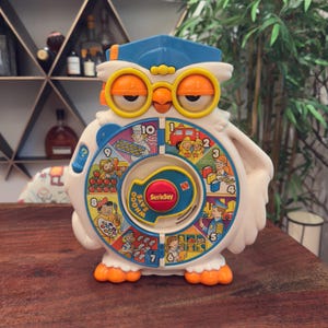 Vintage c. 1996 Says See &#39;n Say Whooo Says Children&#39;s Learning Toy by Mattel - WORKS - Toddler Kid&#39;s Child&#39;s Teaching Toy