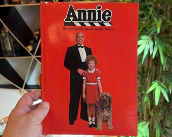 Libro tascabile vintage del film Annie del 1982 circa - Libro di fiabe per bambini degli anni '80 - Decorazione per la cameretta dei bambini - Cimeli di Hollywood da collezione