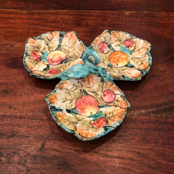 Mid Century Fratelli Fanciullacci FF Italian Pottery Hand Painted