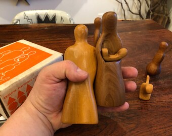 Mid Century Modern C. 1968 Antonio Vitali Wooden Sculptured
