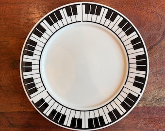Assiette plate de 10,75 pouces en grès de Lynns Maestro, vintage des années 1990 - Conçu par Albert Elovitz pour AIM Gifts - Modèle abandonné