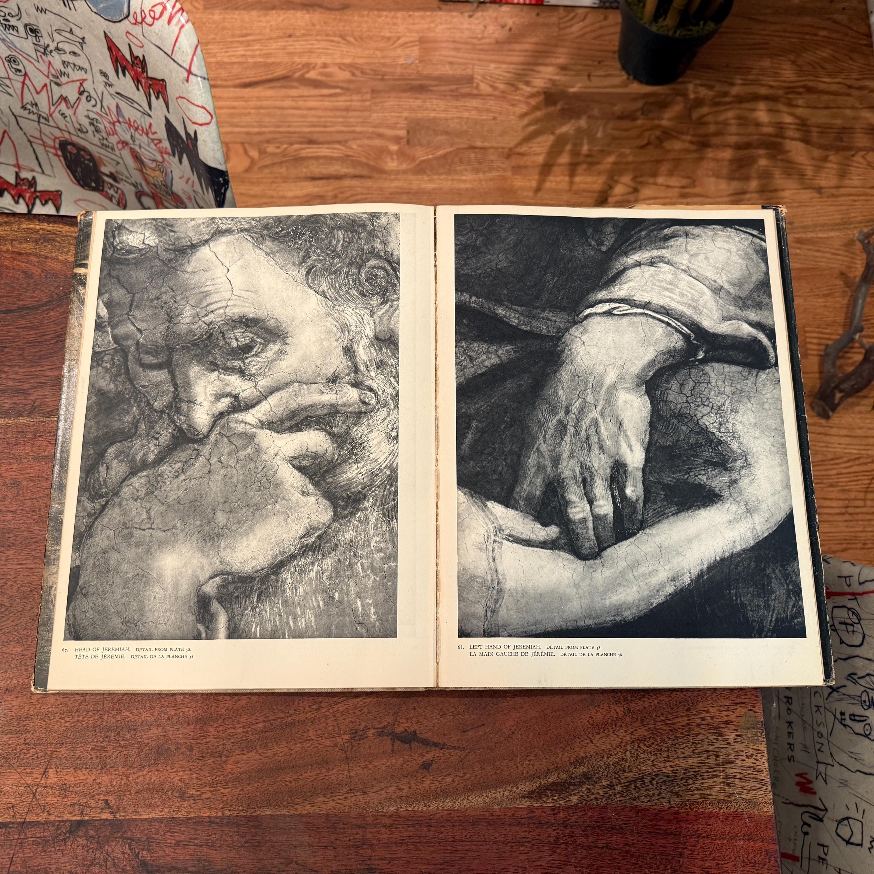 Mid Century 1948 Large Michelangelo Paintings 145 Lithograph 2nd