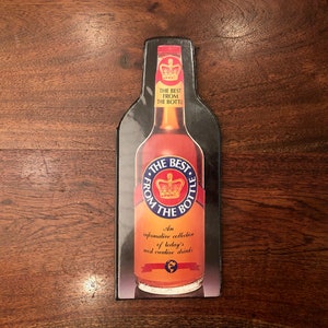 Vintage c. 1979 The Best From The Bottle Bartender&#39;s Cocktail Recipe Book - 96 Pages - Vintage Bartender&#39;s Book - Vintage Bar Decor