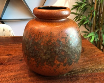 Mid Century Modern 1960's West German Scheurich Lava Glaze Ceramic Vase - No. 284-19 - Western Germany Art Pottery - West Germany Ceramics