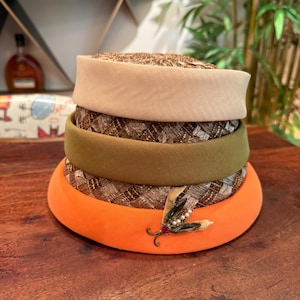 Orange Pill Box Hats - Etsy display picture 3