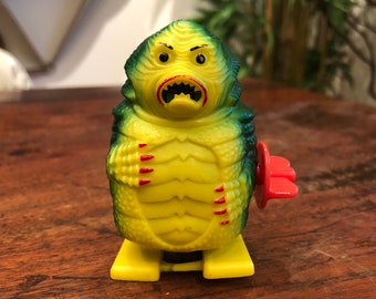 Vintage 1970's Wind-Up & Sparking Creature from the Black Lagoon Toy - DOESN'T WORK - Retro 70's Monster Wind Up Toy - Halloween Decor