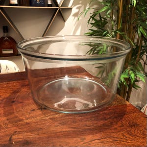 Antike PYREX von Corning Dickglas 13,25 &quot;Laborvakuum-Exsikkatorschüssel - Vintage verrückter Wissenschaftler Pyrex-Laboratoriums-Chemie-Glas