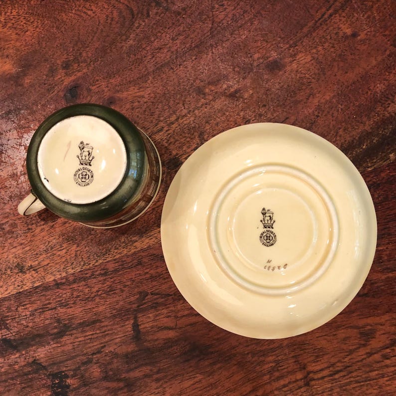Antique 1930s English Royal Doulton Cardinal Teacup & Saucer Set - the ...