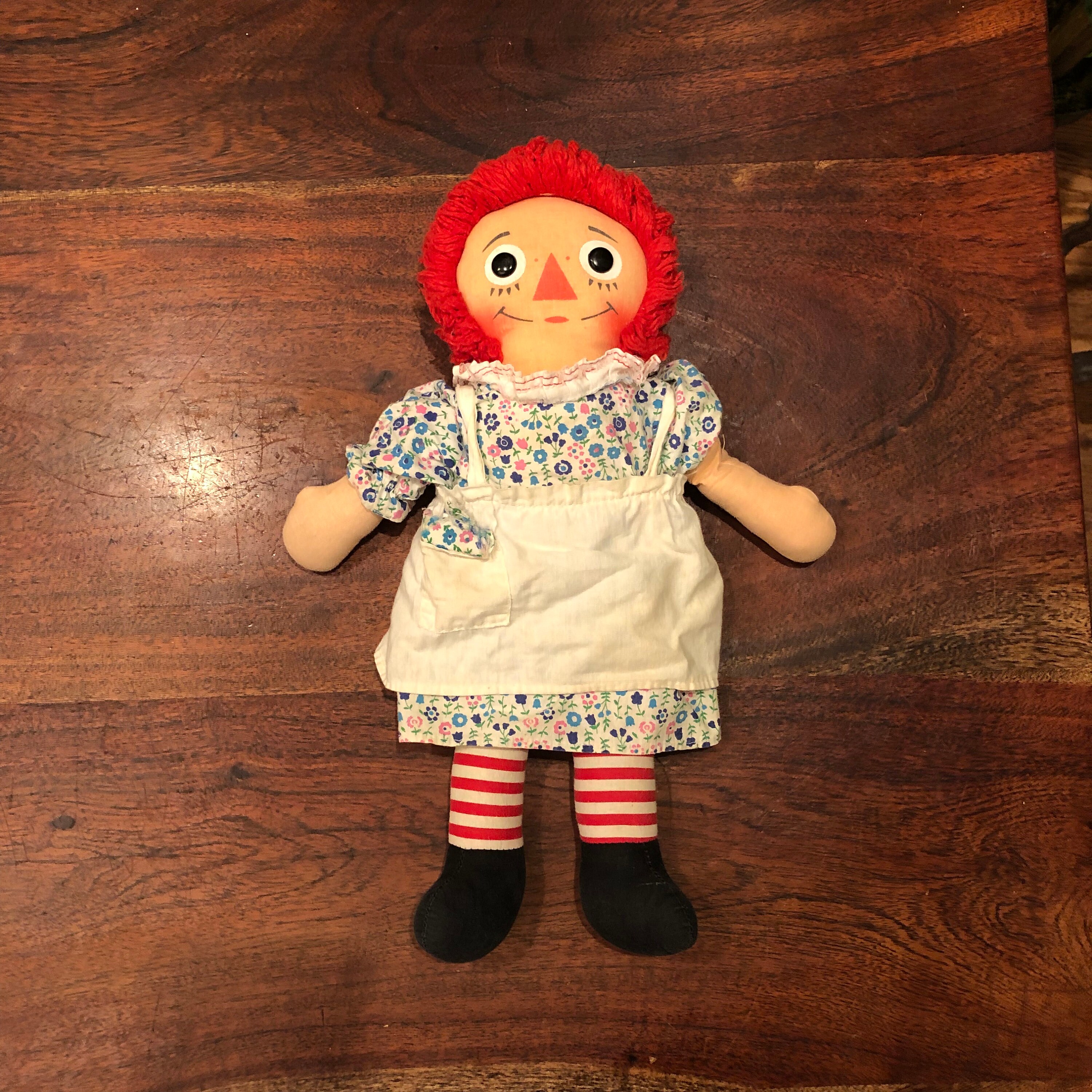 Mid Century c. 1963 -1965 Raggedy Ann Doll by Knickerbocker Toy 