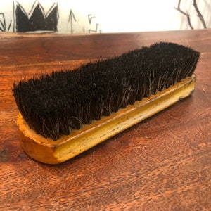 Mid Century Reflector-X Horse Hair Shoe Shine Brush - Vintage Shoe Shining Tool - Shoe Shine Equipment