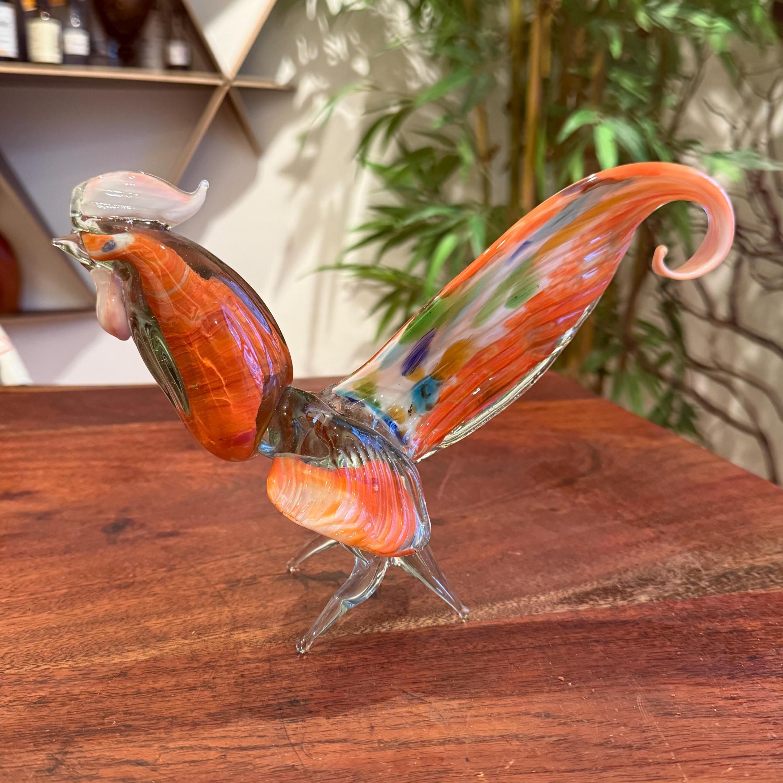 置物 Murano , antique Mid Century Murano Style Handblown Glass 9